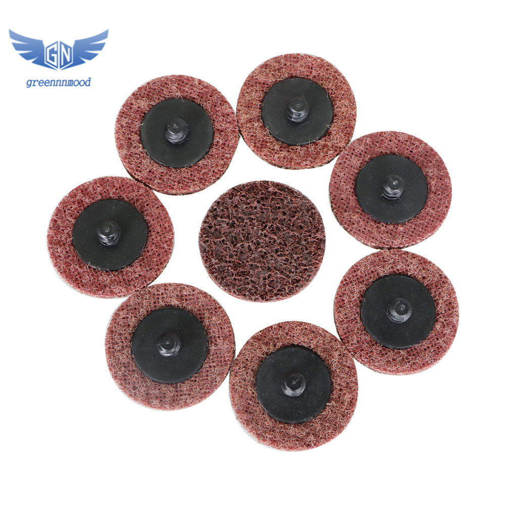 50× 2" Medium Surface Conditioning Discs Roll Lock Die Grinder Sanding Pads New