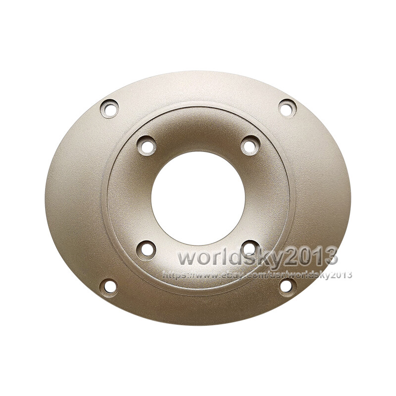 2x 111x91mm Tweeter Cover Panel Decorative Circle Speaker Fixed Plate 34mm Hole
