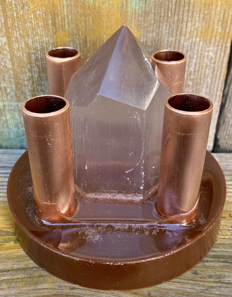 Orgone Cloudbuster with Selenite Tower & Copper Pipe
