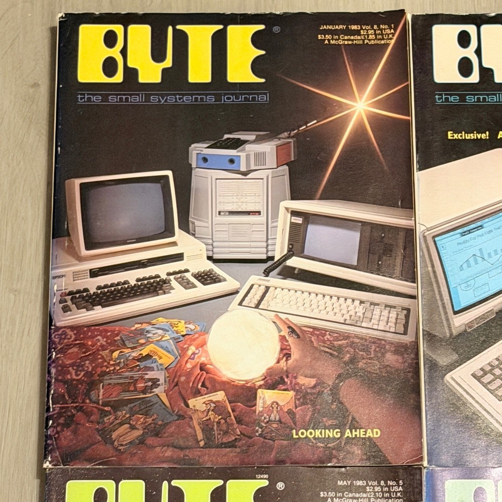 Byte Magazine Collection Vol 8 1983 Complete Year 12 Issues Vtg Computer History