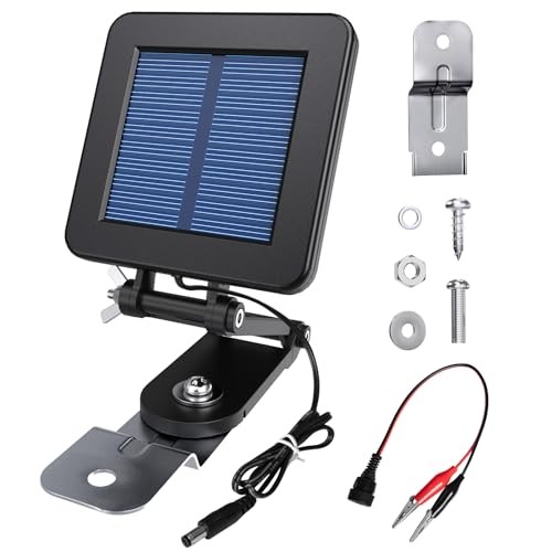 6V Solar Panel for Deer Feeder, Efficient Solar Panel Charger w/Adjustable