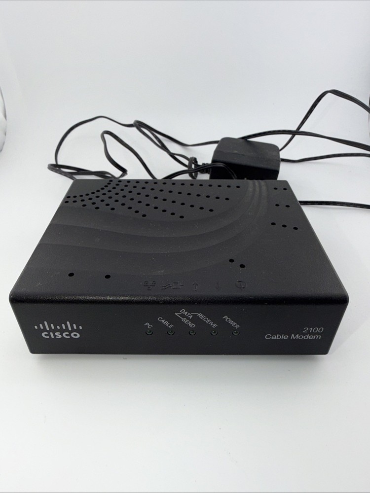 Cisco DPC2100 Cable Internet Modem w/ Power Cord Tested