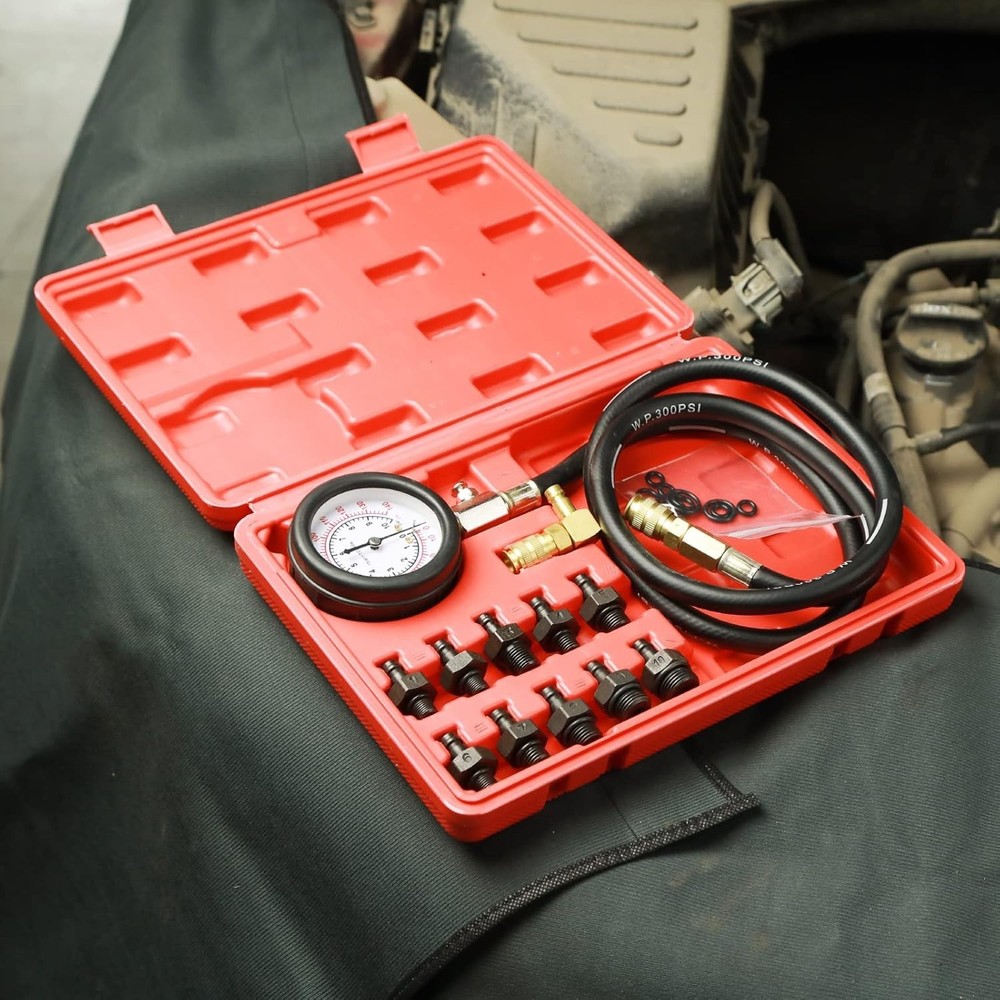 Oil Pressure Tester Tool, kit, 0-140 PSI PressureTestDiagnostic Tools, Engine...