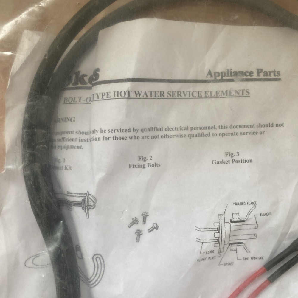 Stokes 1329XSN Water Heater Bolt-On Straight Element 2400W - 240V