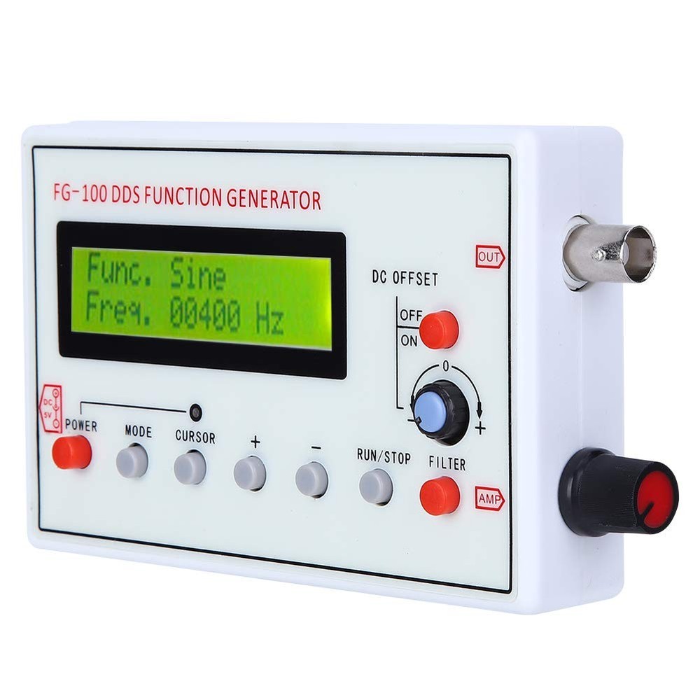 Function Generator -FG-100 DDS Function Generator Sine Frequency 1HZ-500KHz Coun
