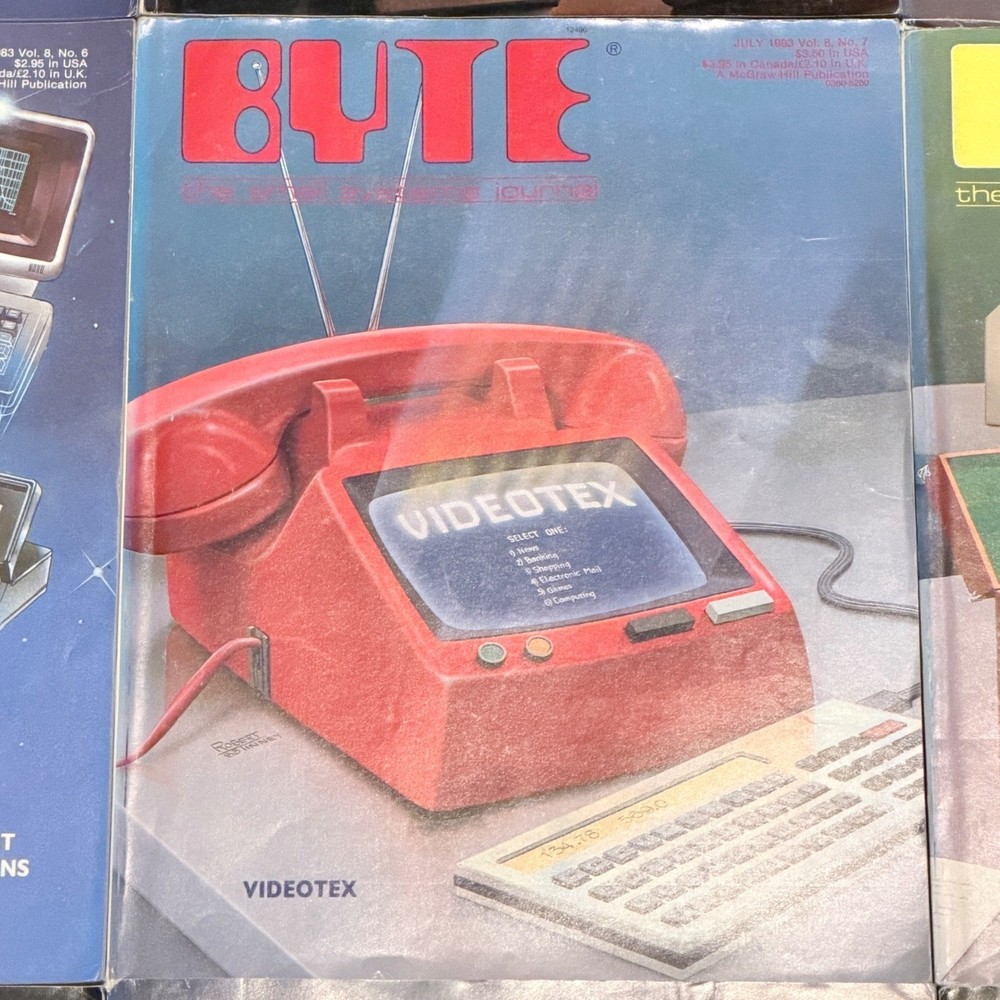Byte Magazine Collection Vol 8 1983 Complete Year 12 Issues Vtg Computer History