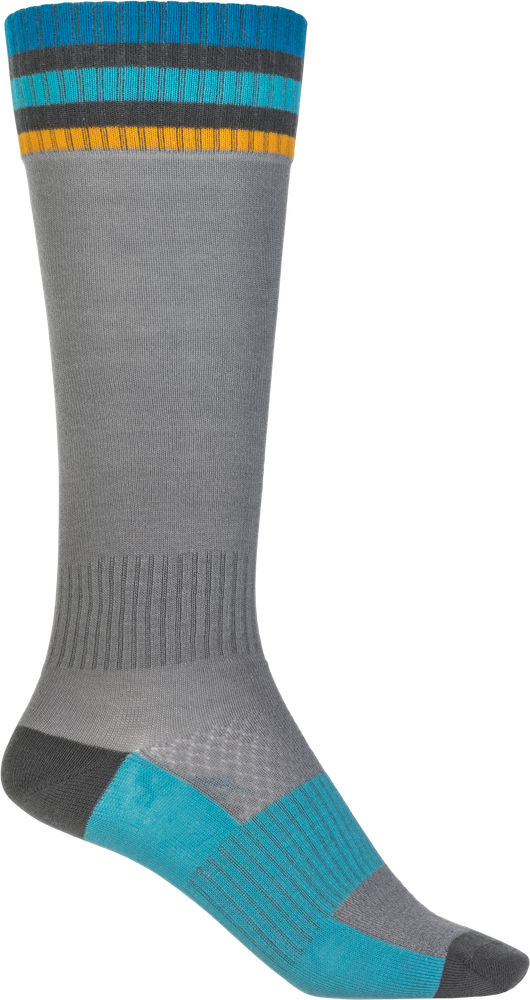 Fly Racing MX Thin Socks Sm/Md Grey