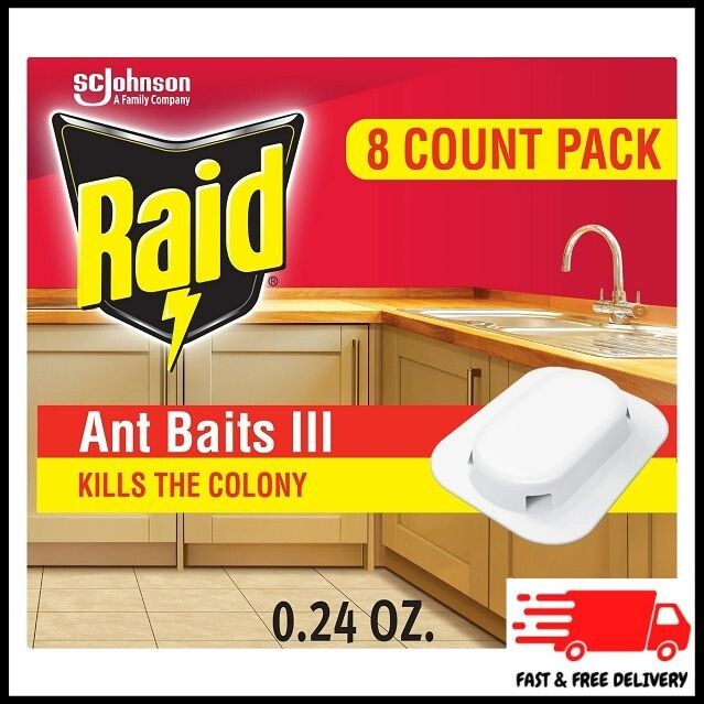 Raid Ant Killer Baits, Child Resistant Bug Killer for Indoor Home Use, 0.24 Oz
