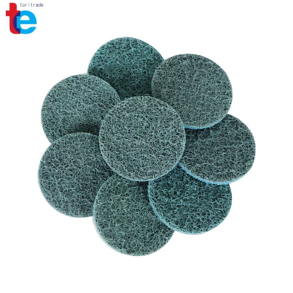 50 Pack Fine Surface Conditioning Discs Roll Lock Die Grinder Sanding Pads 2"