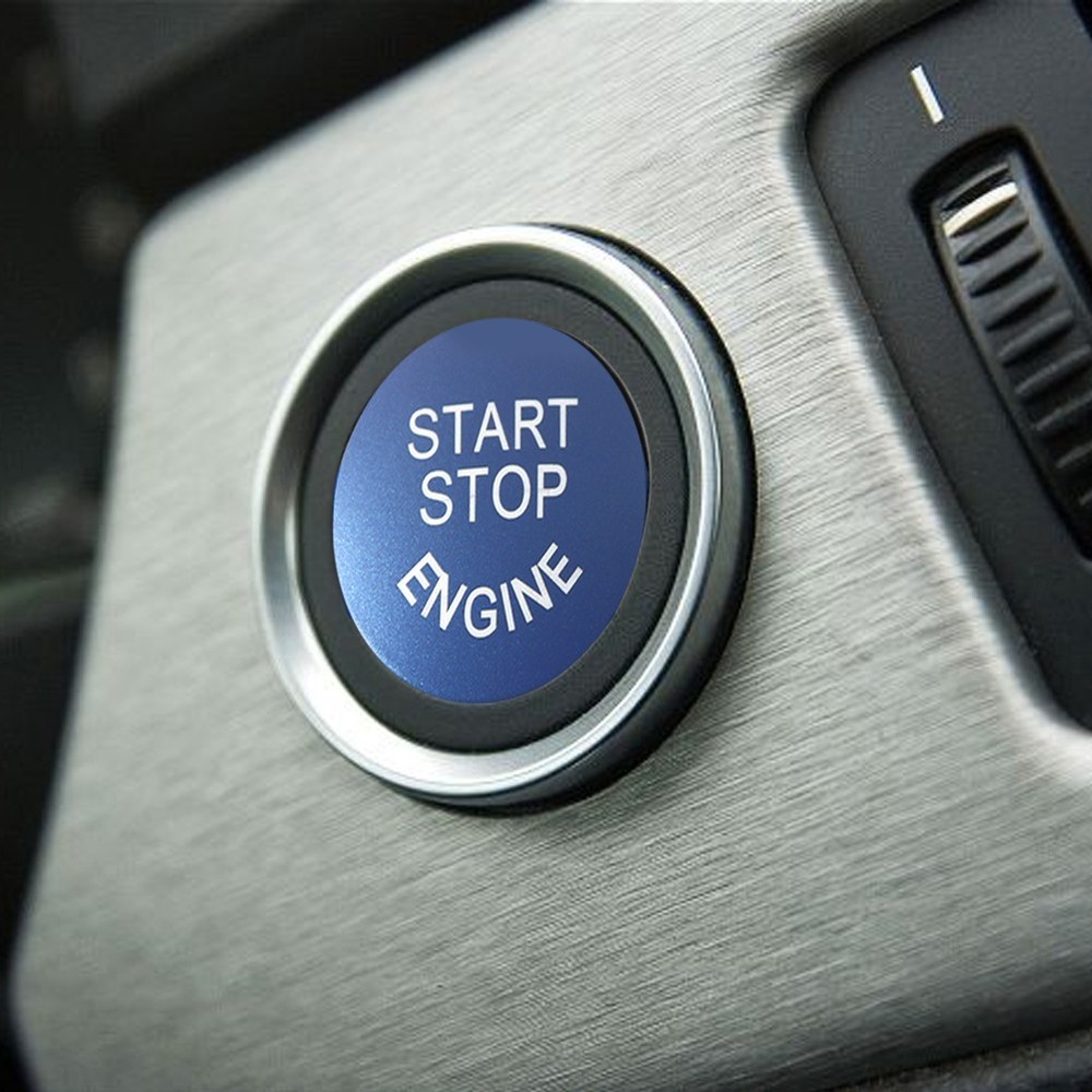 Blue Start Stop Engine Button Cover Switch For BMW E84 E83 E71 E72 E90 E91 E60