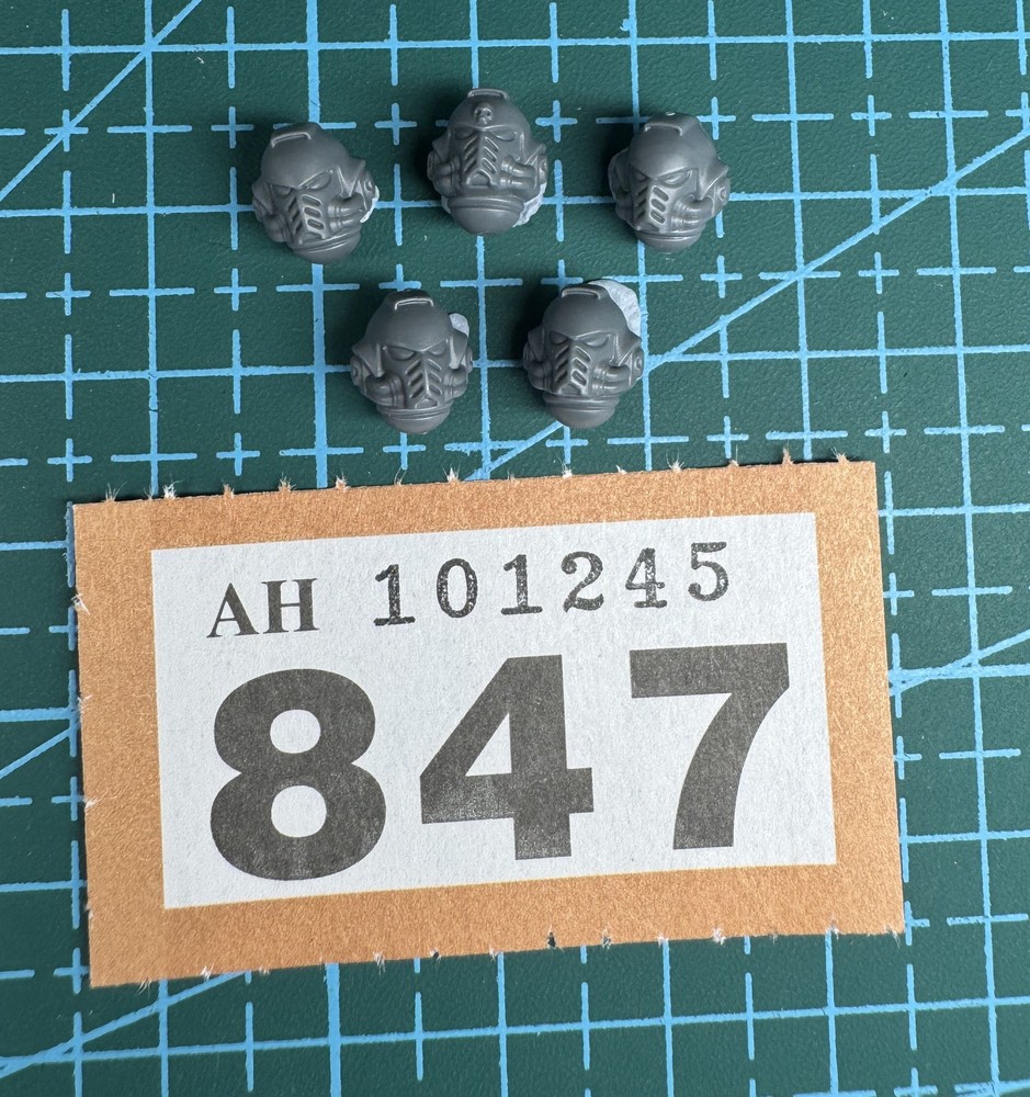 5 Space Marine Helmet Head Primaris Intercessor 40k Bits Heresy Sergeant