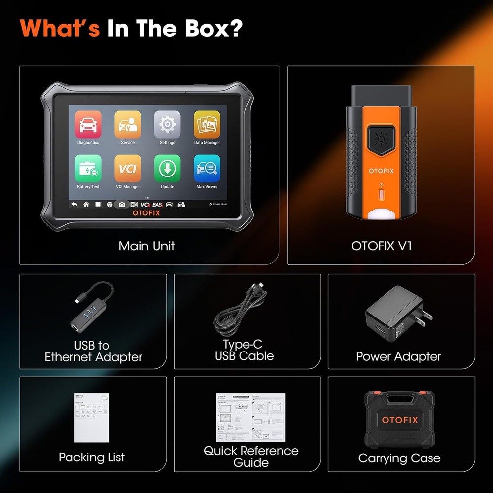 2024 OTOFIX D1 Lite Bidirectional Full System Car Diagnostic Scanner KEY Coding