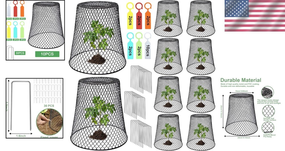 Chicken Wire Garden Cloches x10