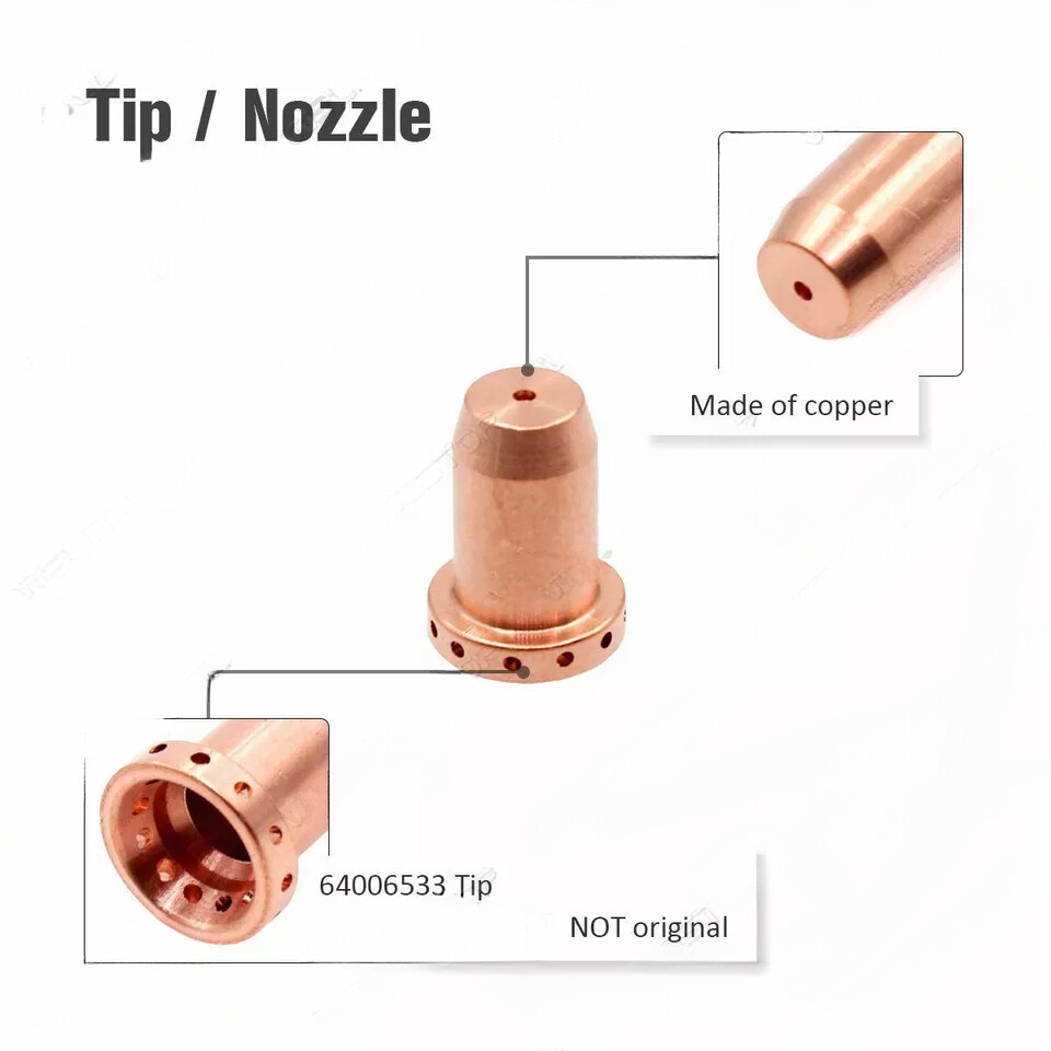 5pcs Plasma Nozzle Tips 64006533 for Thermal Dynamics Radnor MasterCut MC40