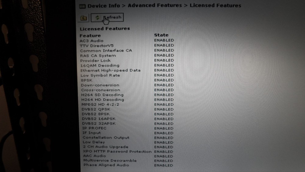 Ericsson Tandberg RX1290 DVB-S/S2/ASI HD/SD MPEG-2/4 RECEIVER DECODER ALLLicense