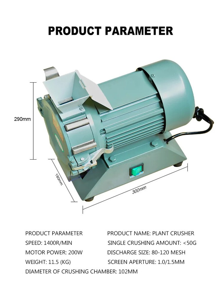 Fz-102 Micro Plant Grinding Machine Laboratory Instrument Mill Herbal Grain