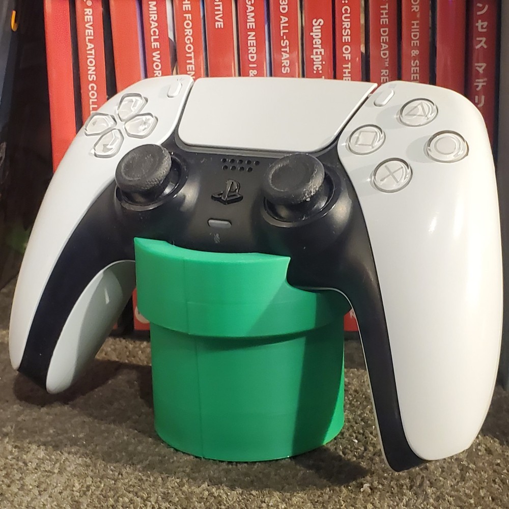 Controller Stand. SMB Plumber Pipe Switch Cartridge Holder. 3D Printed. US Ship