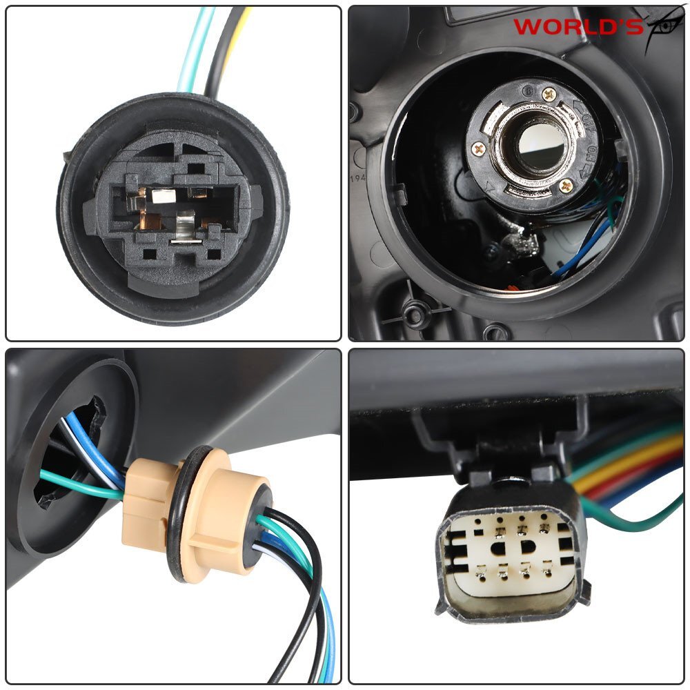 For 2015-2020 Chevrolet Impala Headlights Halogen Type Black Housing Right&Left