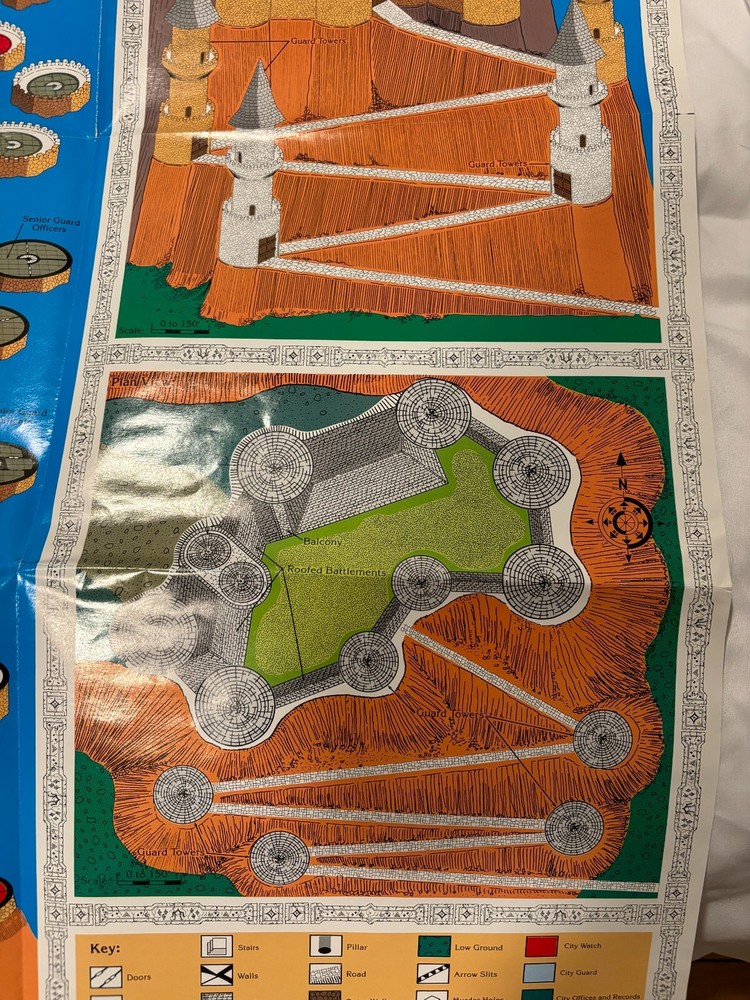 D&D Forgotten Realms Game Map - Vintage 1988