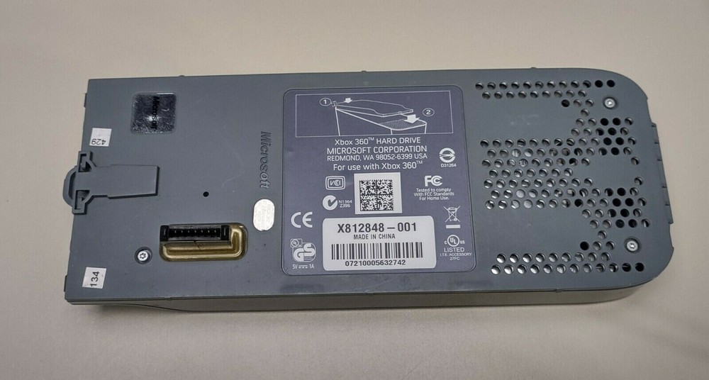 MICROSOFT XBOX 360 EXTERNAL HDD HARD DRIVE 20GB WORKING