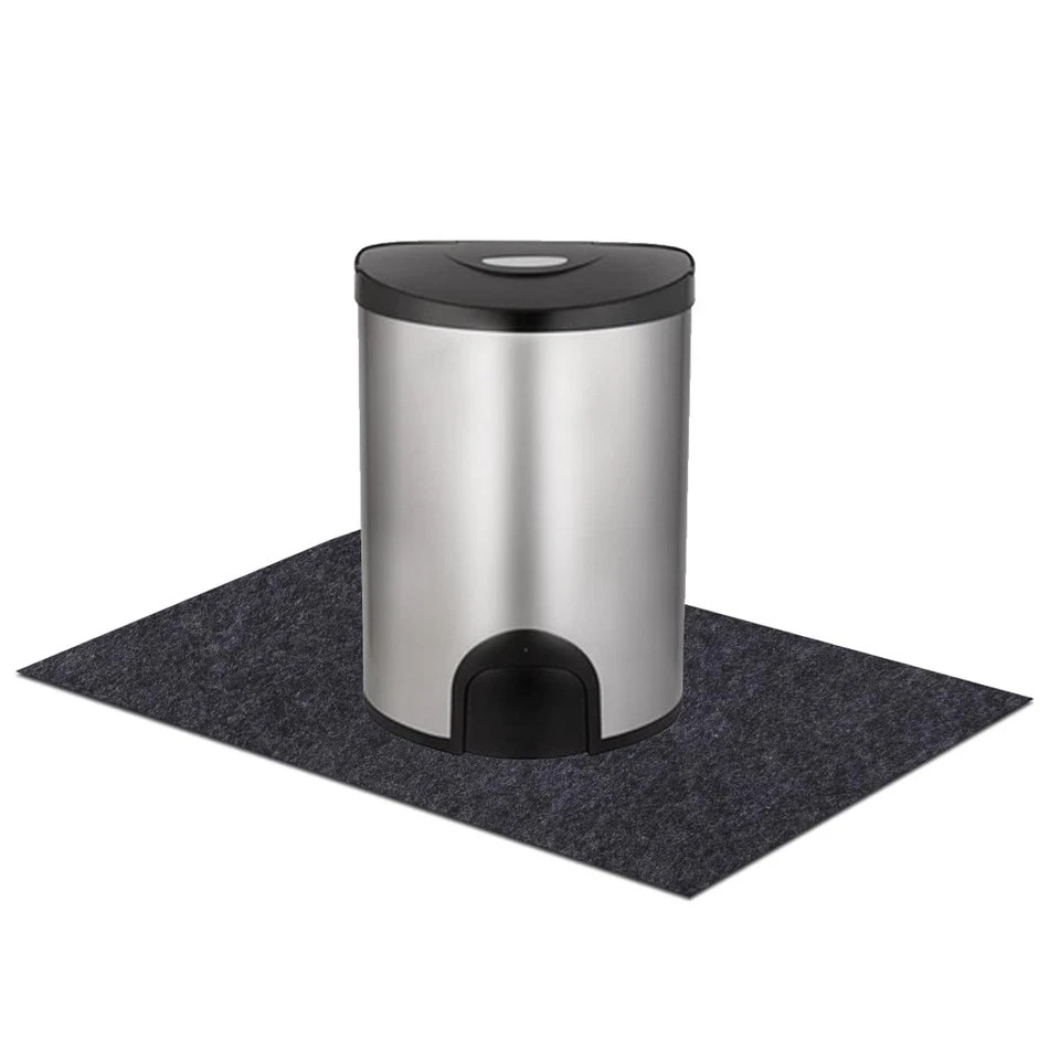 Waterproof Silicone Trash Can Mat under Garbage Can Mat for Kitchen, 24Inx20In
