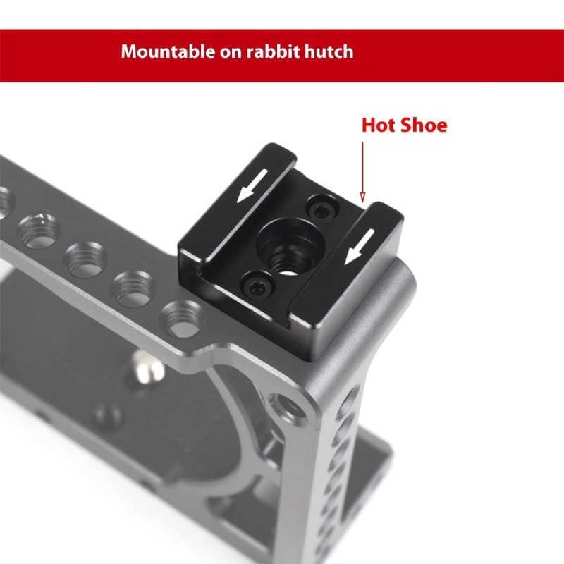 Cold Shoe Holder Mount Base for Easy Attachment Studio Lighting Hand Tool