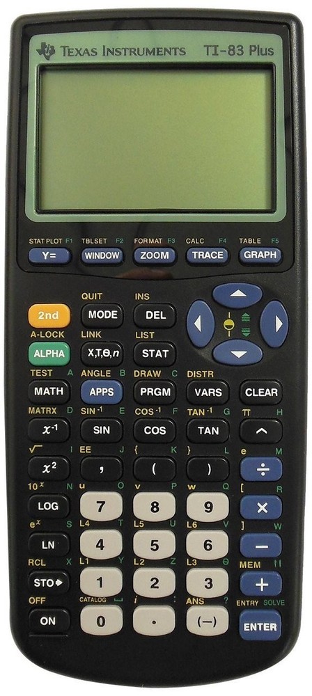 Texas Instruments TI-83 Plus Programmable Graphing Calculator (Packaging and Col