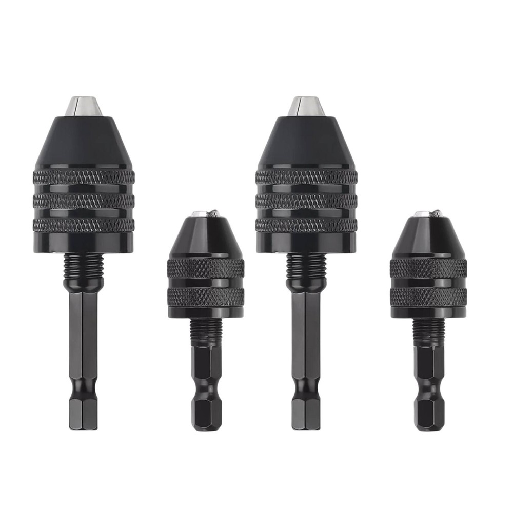 4Pcs 1:4-inch hex shank Versatile Conversion Drill chuck suitable for drills