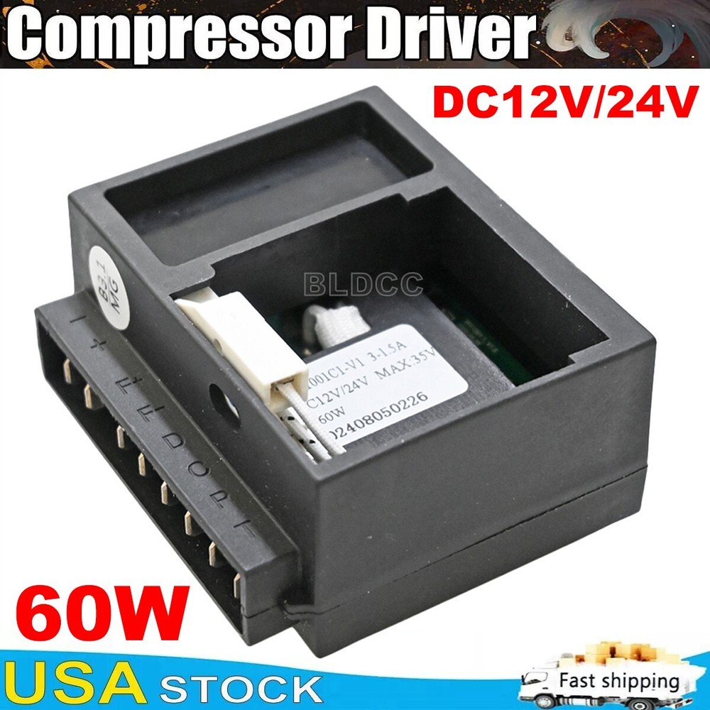 12V 24V DC Compressor Driver Controller ZY-CC60D for Solar Cooler Mobile Freezer