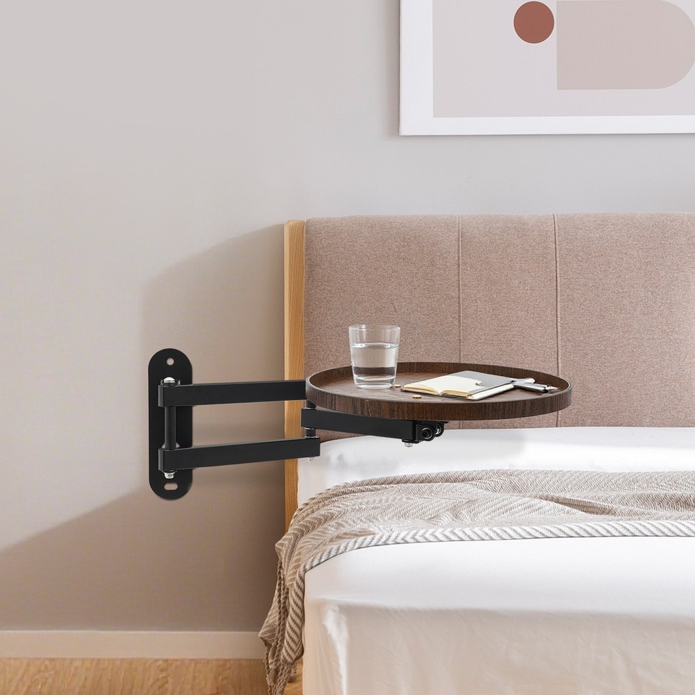 Wall Mounted Folding Table, Foldable Wall Table, Round Foldable Wall Table