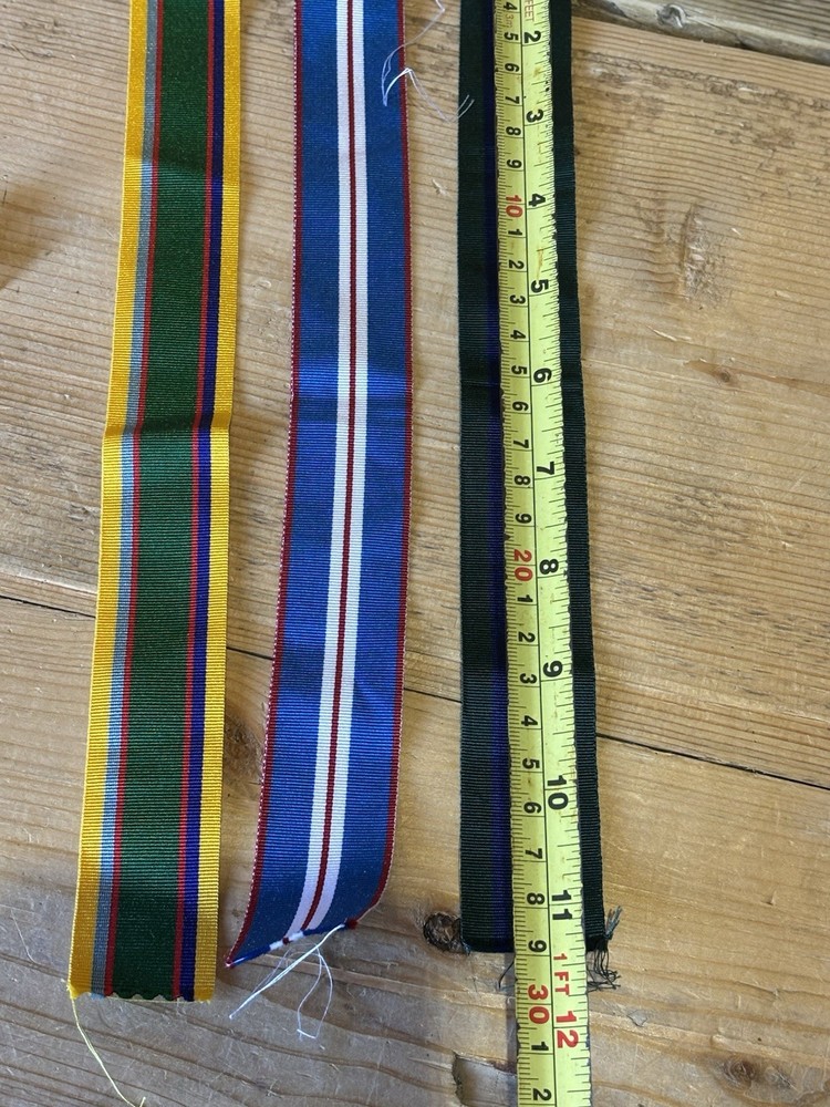 Military Brooch With Ribbons