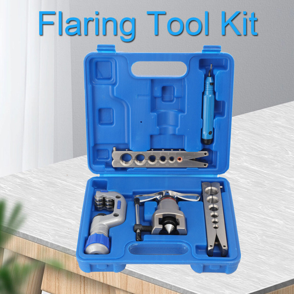 HVAC Pipe Cone Flaring Tool kit 6-19mm 45 Degree Angle Eccentric Cone Type Sets