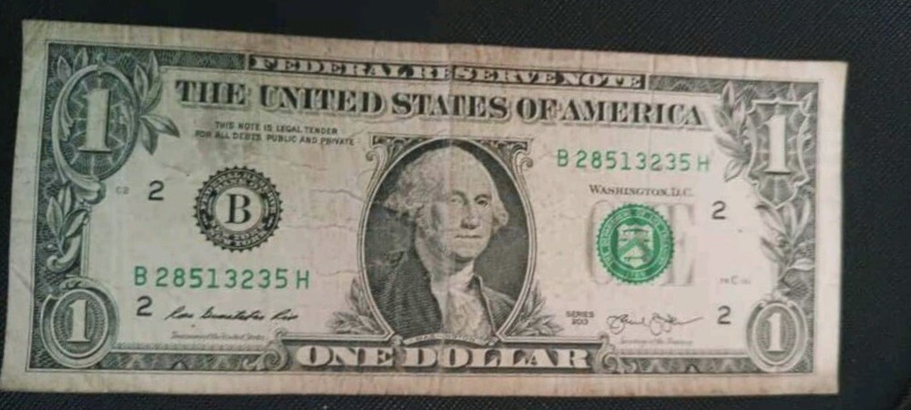 2013 ONE DOLLAR BINARY BILL