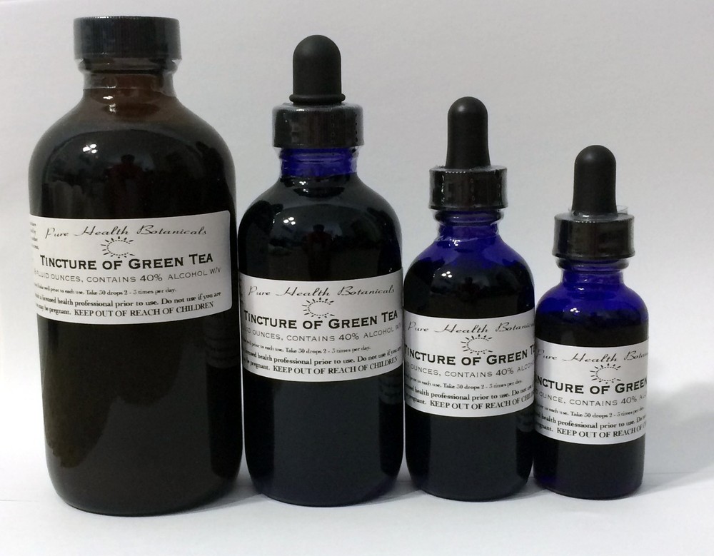 Green Tea Tincture, Extract, Highest Quality, Cognitive Support, Weight Loss