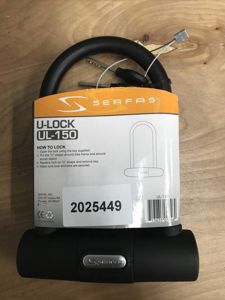Serfas Pocket U-Lock with Bracket
