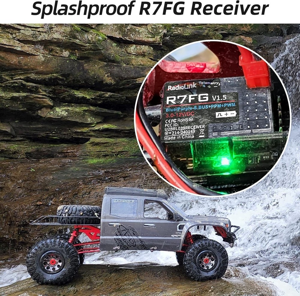 7 Channels RC Transmitter and Receiver for Enhanced Control and Performance