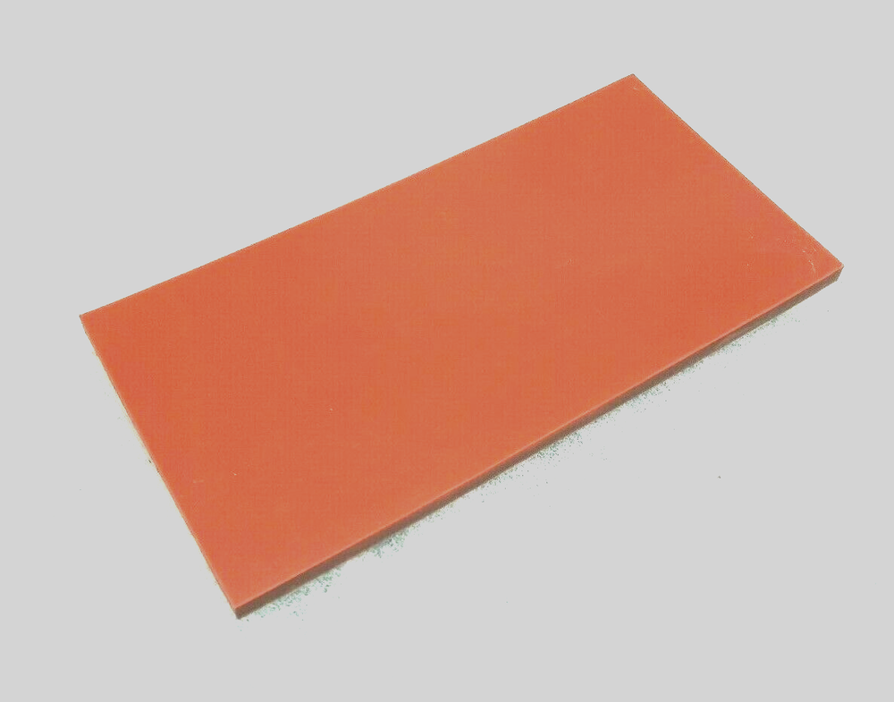 Silicone Rubber Solid Sheet 1/4'' Thk x 4'' x 4'' Square US Hi-Temp 60 Duro