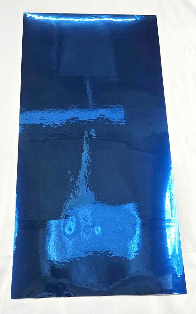 Fluorescent Blue Chrome Mirror Sign Plotter Cutter Vinyl Roll