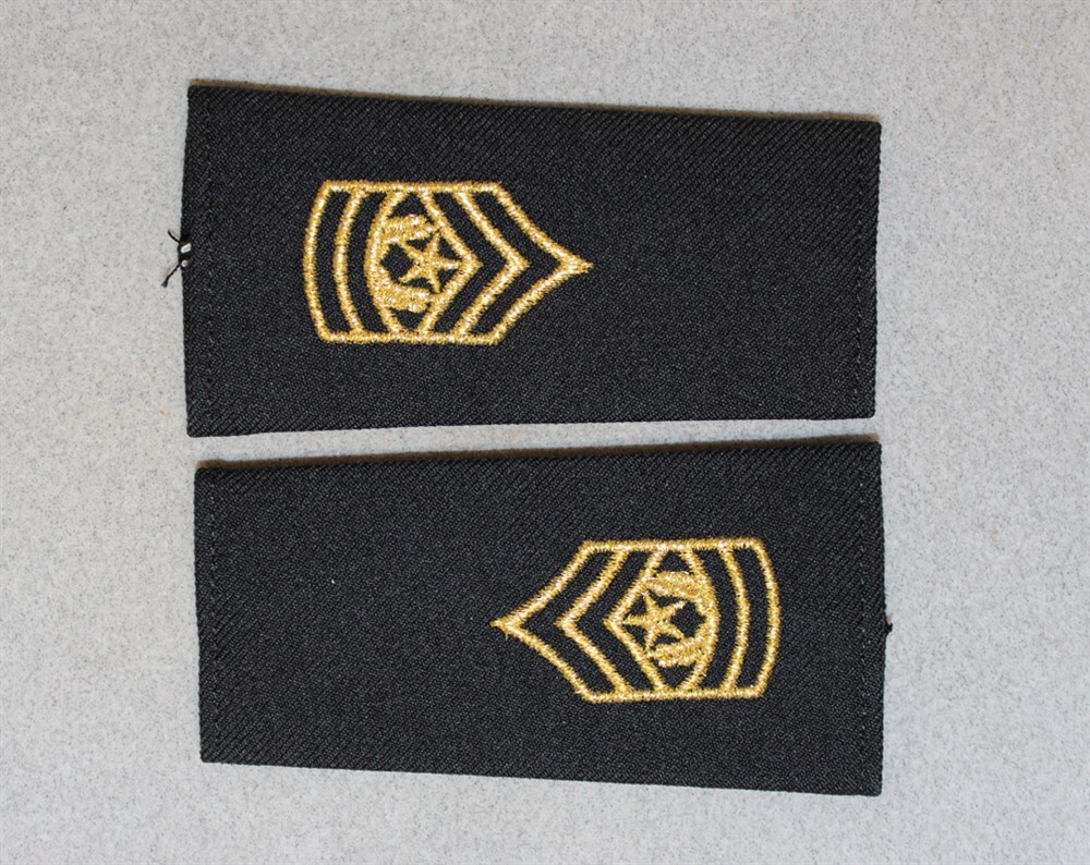 Slip-On Rank 026: U.S. Army Command Sergeant Major - large black pair