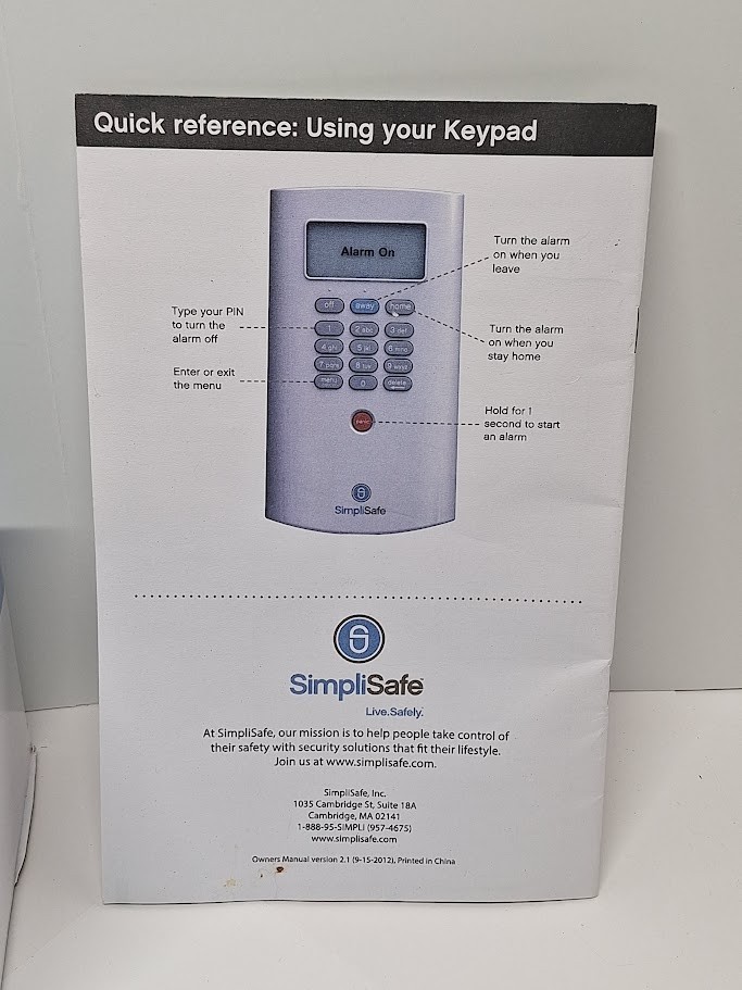 SimpliSafe 1st Generation Security System Lot 9 pcs New