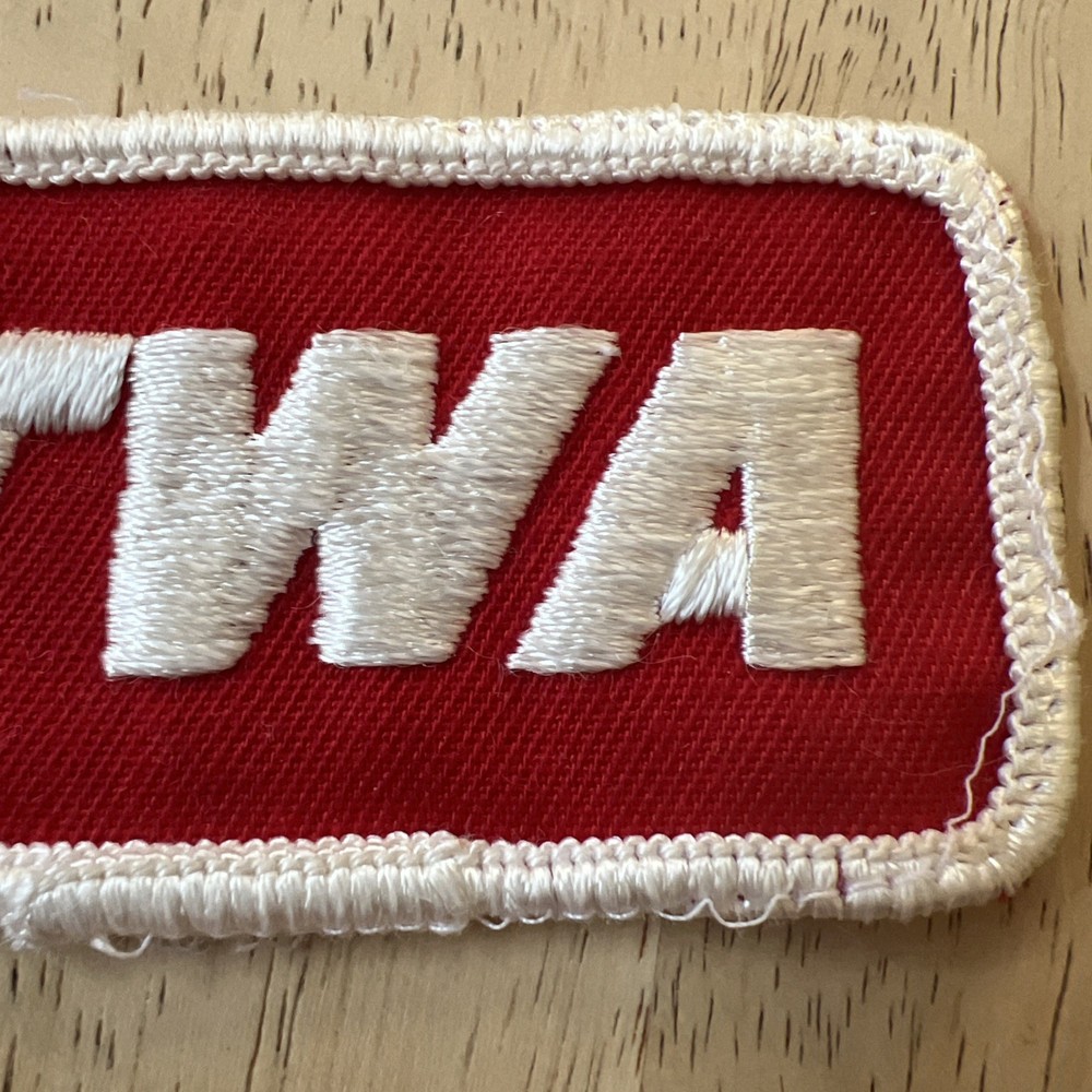 TWA Trans World Airlines Logo Cloth Patch