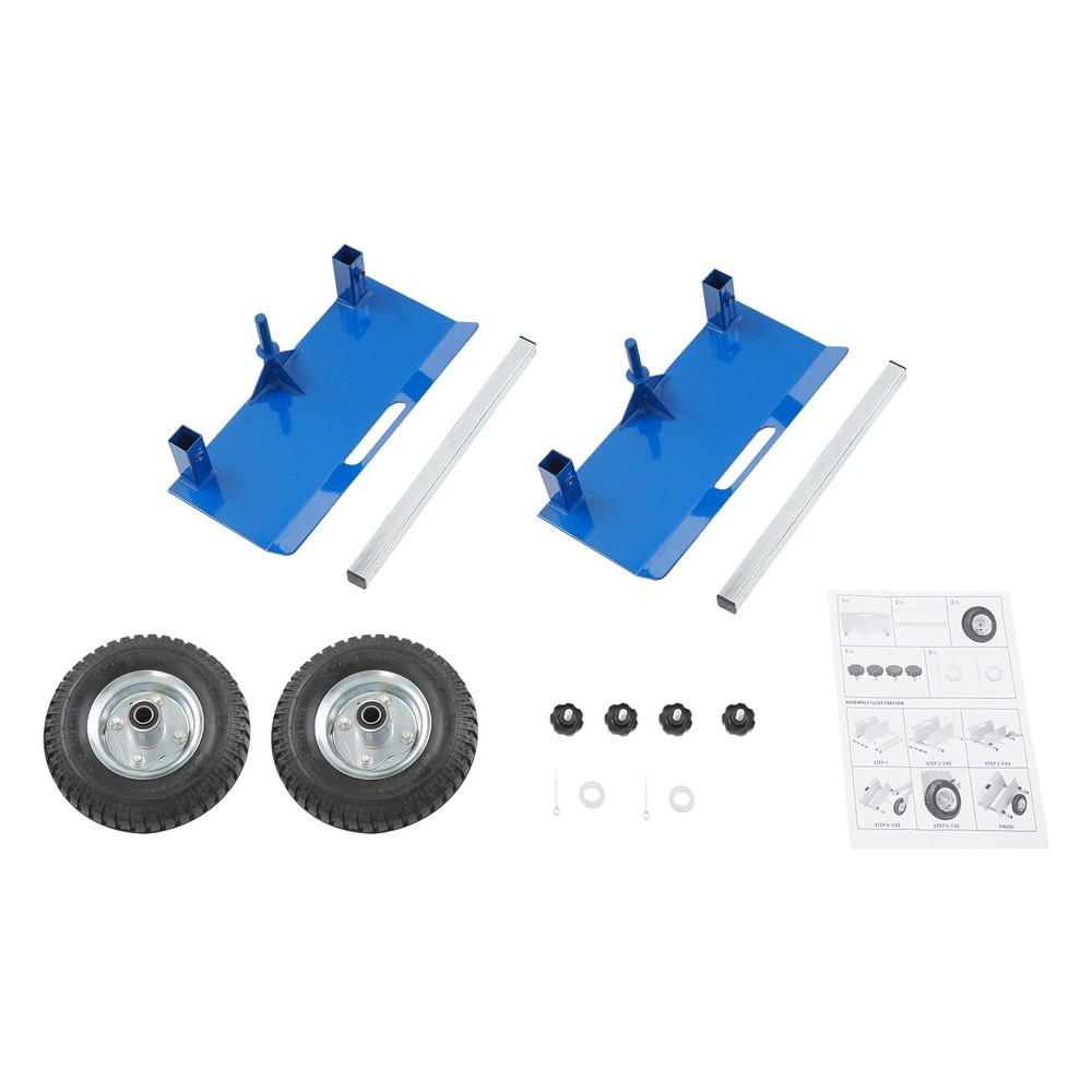 Dolly Cart Panel Shipping Trolley Pneumatic Wheels Drywall Transporting Tools