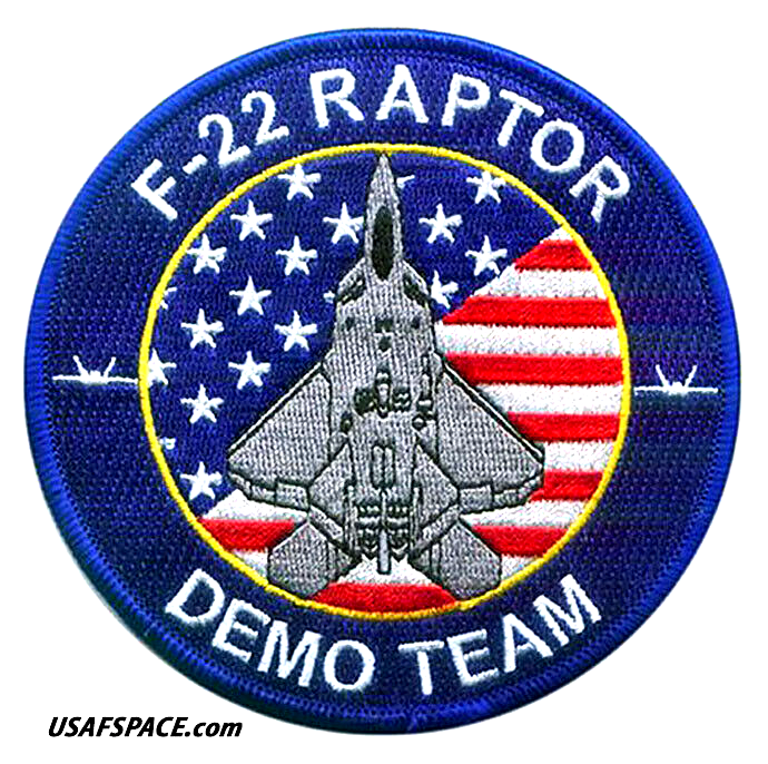 USAF F-22 RAPTOR -DEMO TEAM- 1st FIGHTER WING-Langley AFB, VA-ORIGINAL VEL PATCH