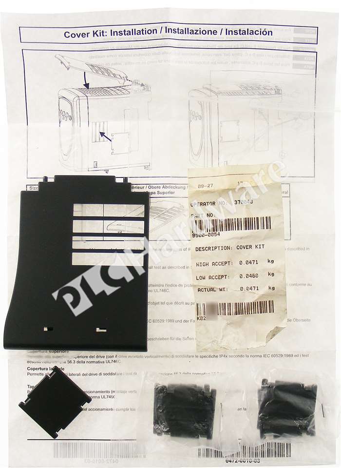 New Control Techniques 9500-0054 Cover Kit for Control Techniques Drive
