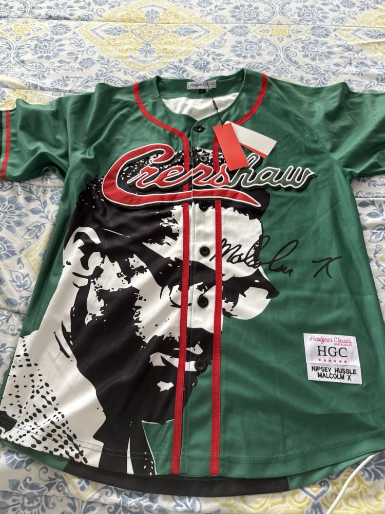 Headgear Classics Malcolm X Baseball Jersey Size L