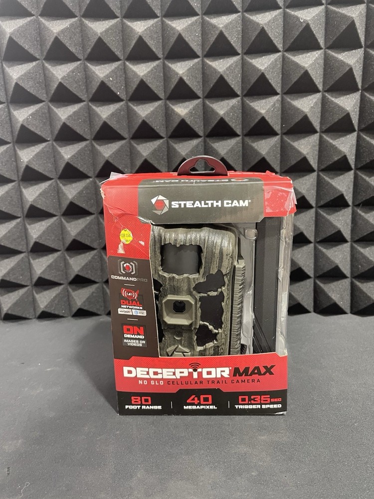 Stealth Cam Deceptor Max 40MP Cellular Trail Camera STC-DCPTRX-W Open Box