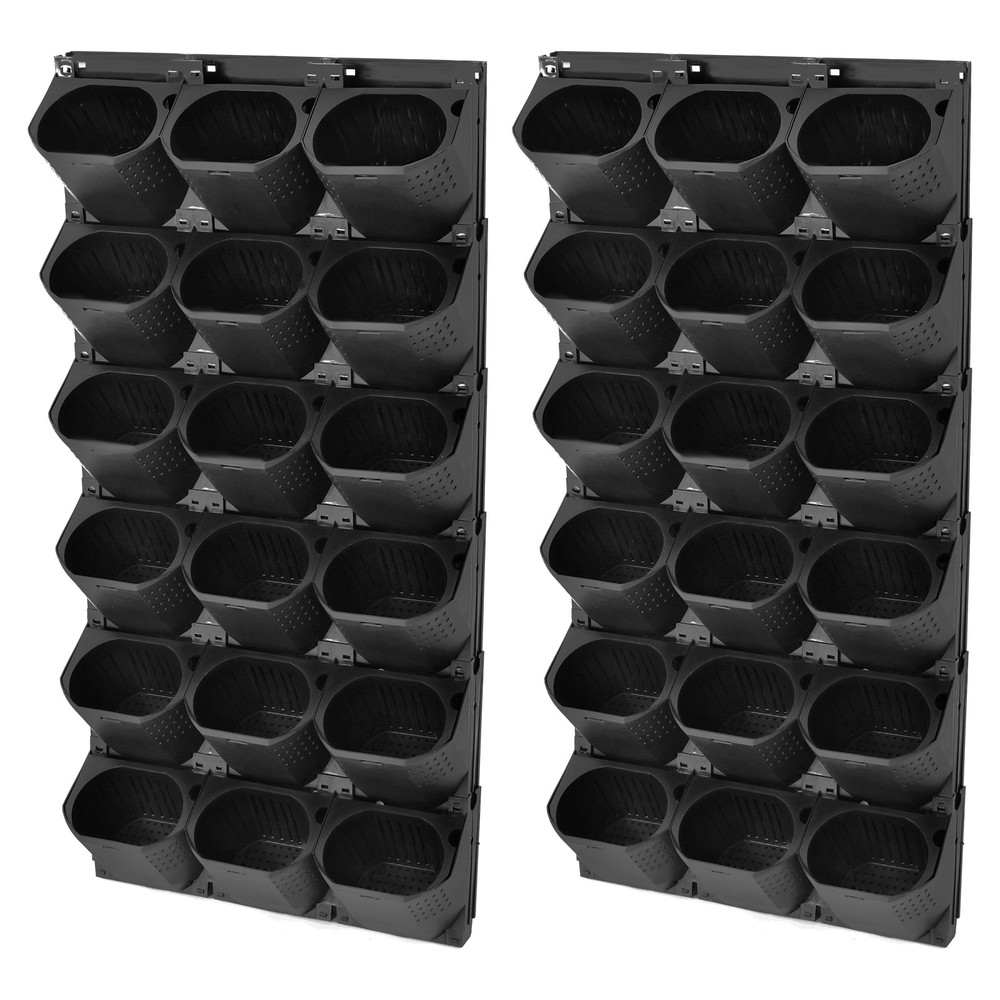 36-Pot Wall-Mounted Planter Set Vertical Garden Planter with Irrigation System