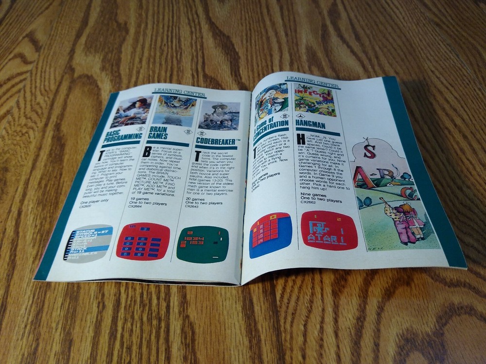 Atari 2600 Video Computer System Catalog 49 Games 1982 Vintage Original