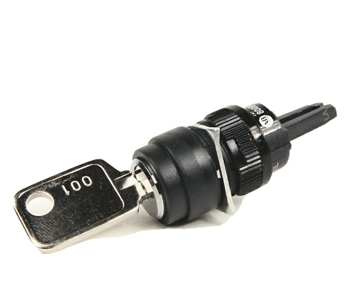 ALLEN BRADLEY 800B-KM2A KEY SELECTOR SWITCH OPERATOR 2 POS MAINTAINED SER A, NEW