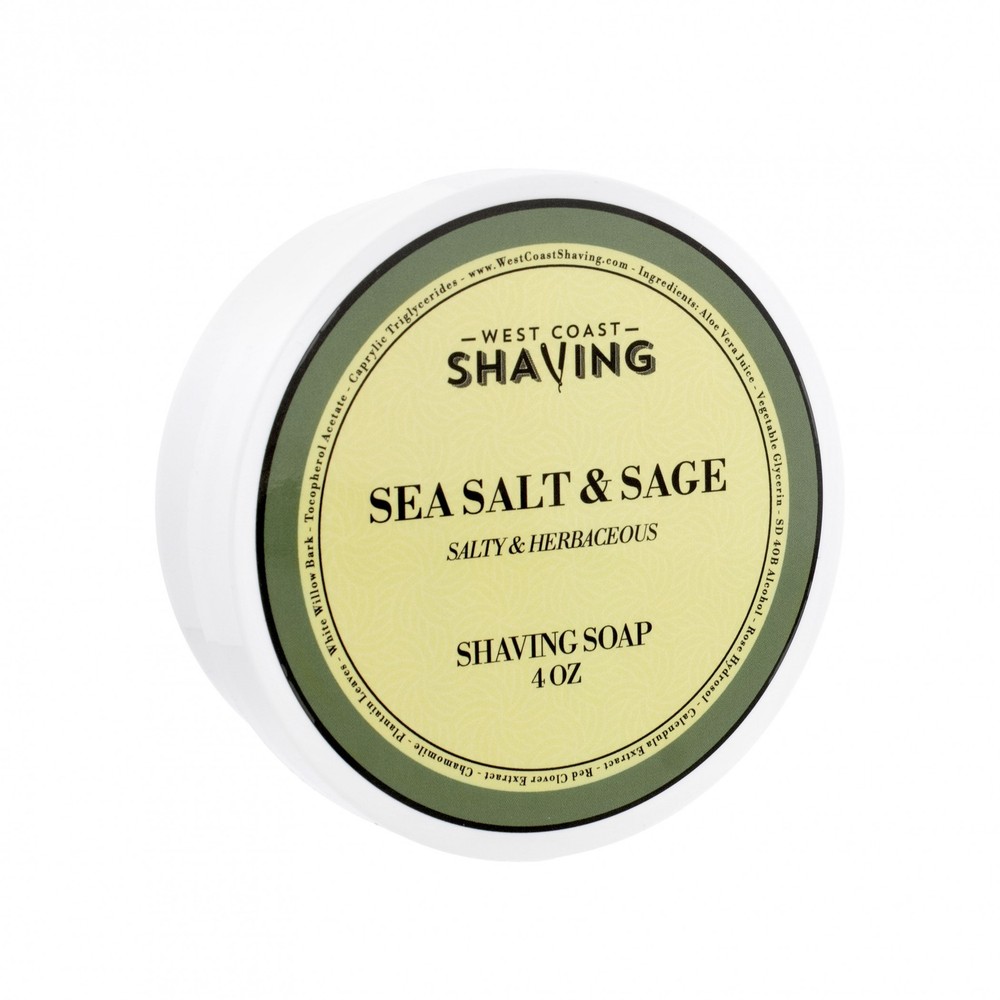WCS Shaving Soap, Sea Salt & Sage